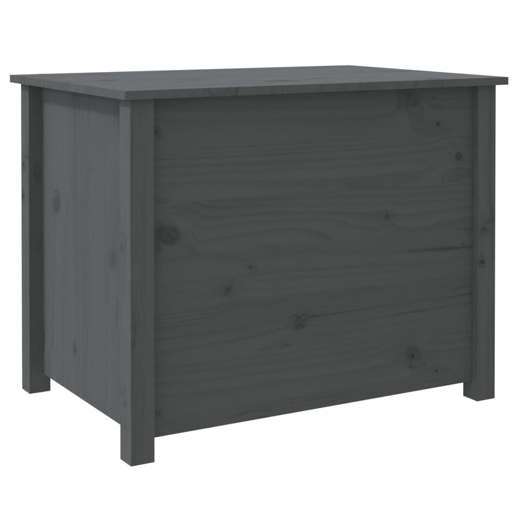 Tavolino da Salotto Grigio 71x49x55cm in Legno Massello di Pino | homemem39