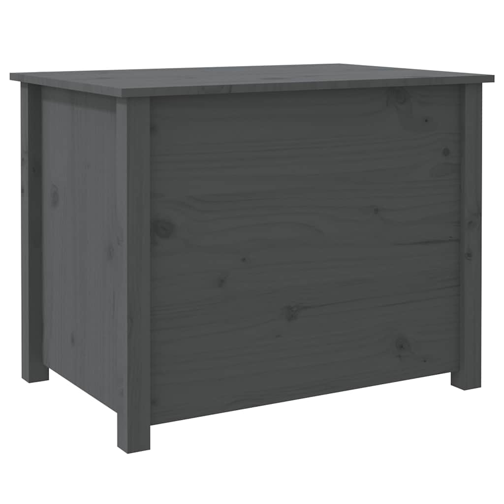 Tavolino da Salotto Grigio 71x49x55cm in Legno Massello di Pino