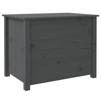 Tavolino da Salotto Grigio 71x49x55cm in Legno Massello di Pino
