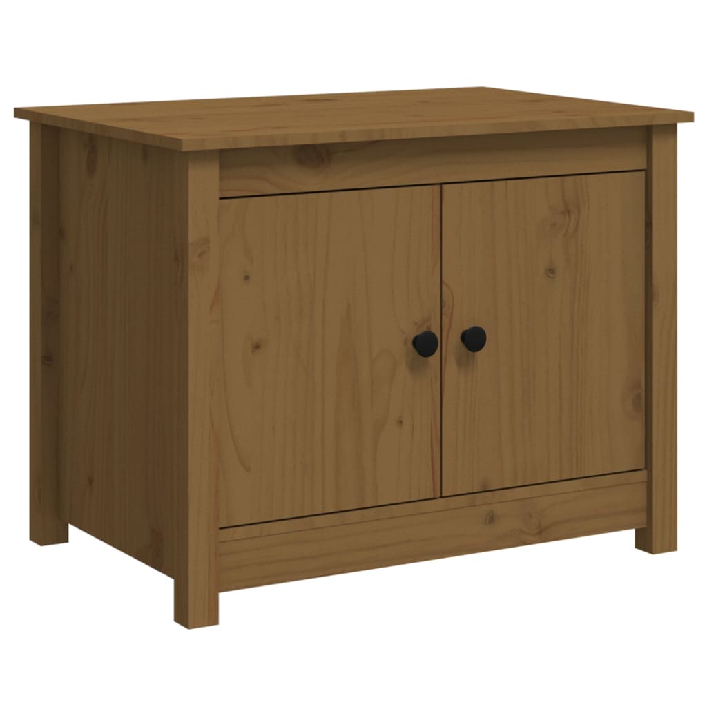 Tavolino da Salotto ambra 71x49x55 cm in Legno Massello di Pino | homemem39