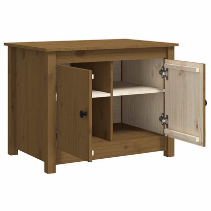 Tavolino da Salotto ambra 71x49x55 cm in Legno Massello di Pino