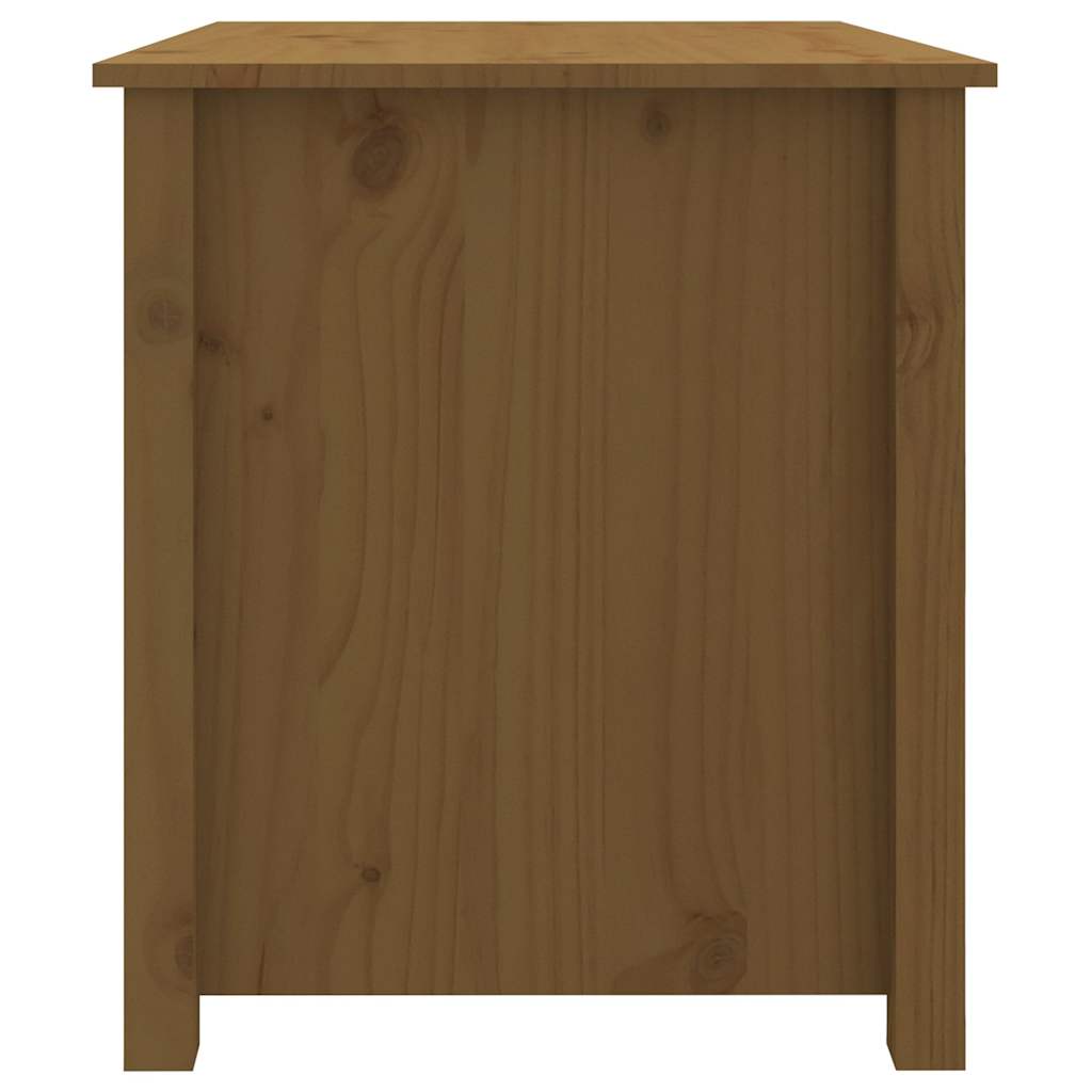 Tavolino da Salotto ambra 71x49x55 cm in Legno Massello di Pino