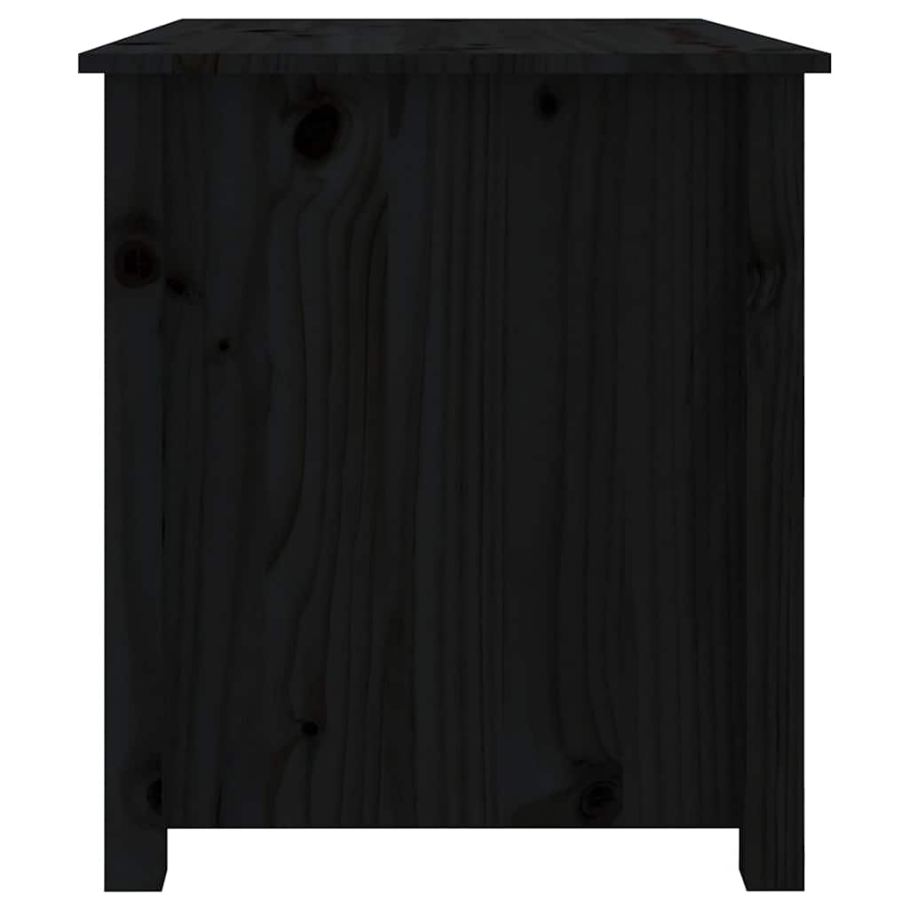 Tavolino da Salotto Nero 71x49x55cm in Legno Massello di Pino | homemem39