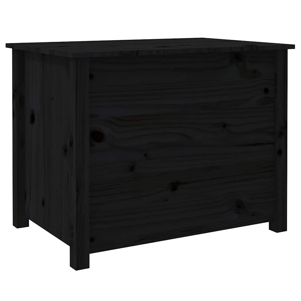 Tavolino da Salotto Nero 71x49x55cm in Legno Massello di Pino | homemem39