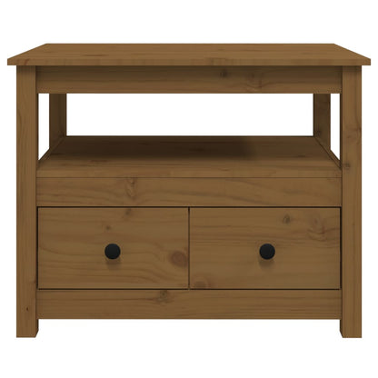 Tavolino da Salotto ambra 71x49x55 cm in Legno Massello di Pino | homemem39