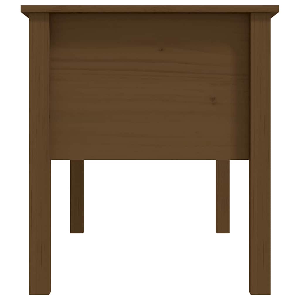 Tavolino da Salotto ambra 102x49x55cm in Legno Massello di Pino