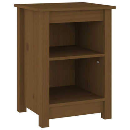 Comodini 2 pz ambra 40x35x55 cm in Legno Massello di Pino - homemem39
