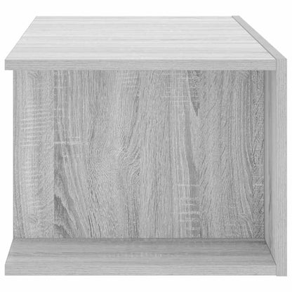 Mobile Porta TV con Luci LED Grigio Sonoma 90x39x30 cm