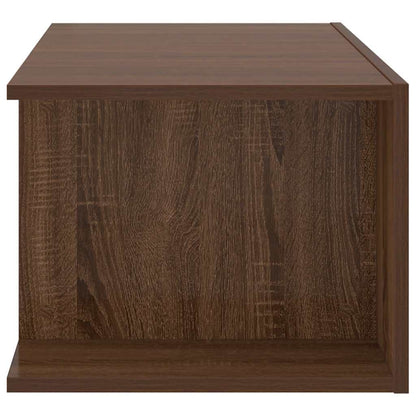 Mobile Porta TV con Luci LED Rovere Marrone 90x39x30 cm