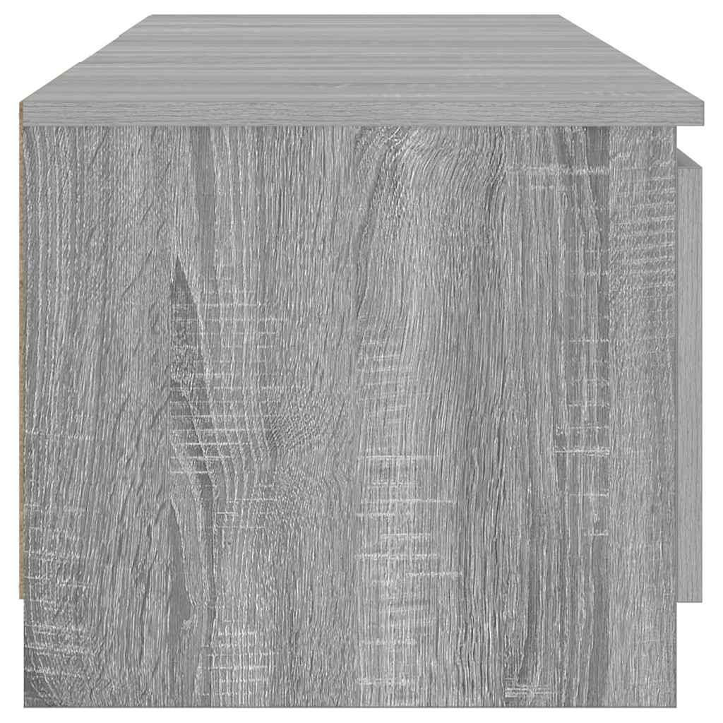 Mobile Porta TV con Luci LED Grigio Sonoma 140x40x36 cm