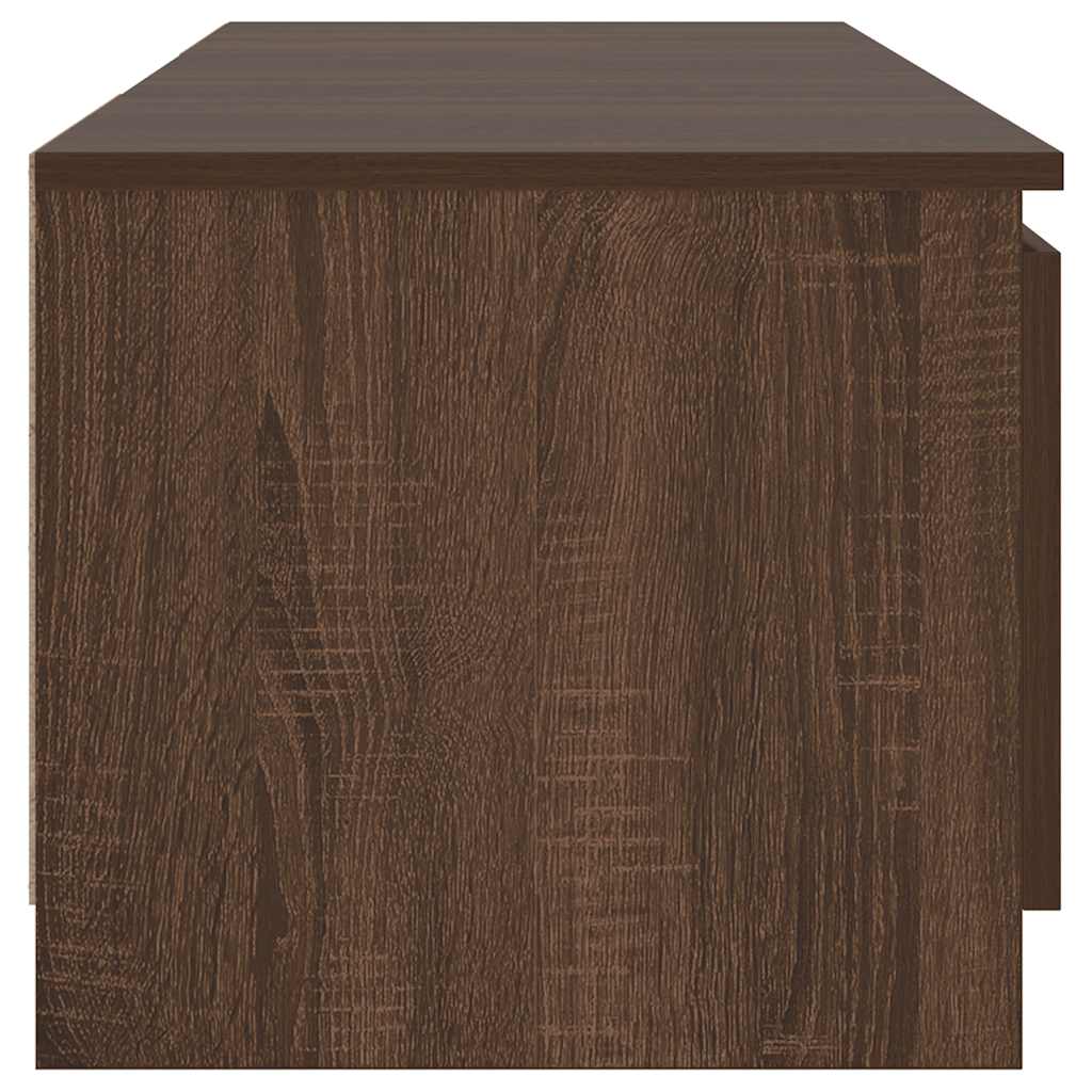 Mobile Porta TV con Luci LED rovere marrone 140x40x36 cm