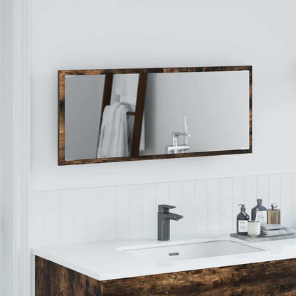 Specchio Rovere fumé 90 x 8,5 x 37 cm Legno multistrato
