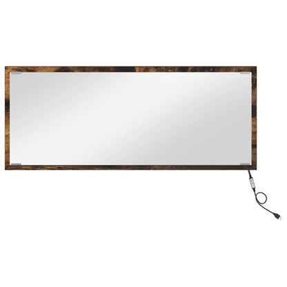 Specchio Rovere fumé 90 x 8,5 x 37 cm Legno multistrato
