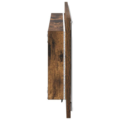 Specchio Rovere fumé 90 x 8,5 x 37 cm Legno multistrato | homemem39
