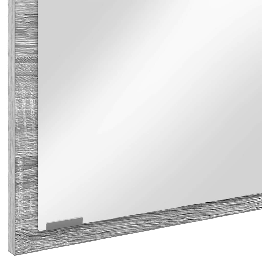 Specchio Grigio Sonoma 90 x 8,5 x 37 cm Legno multistrato | homemem39