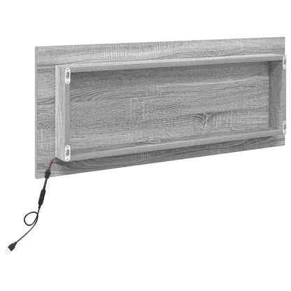 Specchio Grigio Sonoma 90 x 8,5 x 37 cm Legno multistrato | homemem39