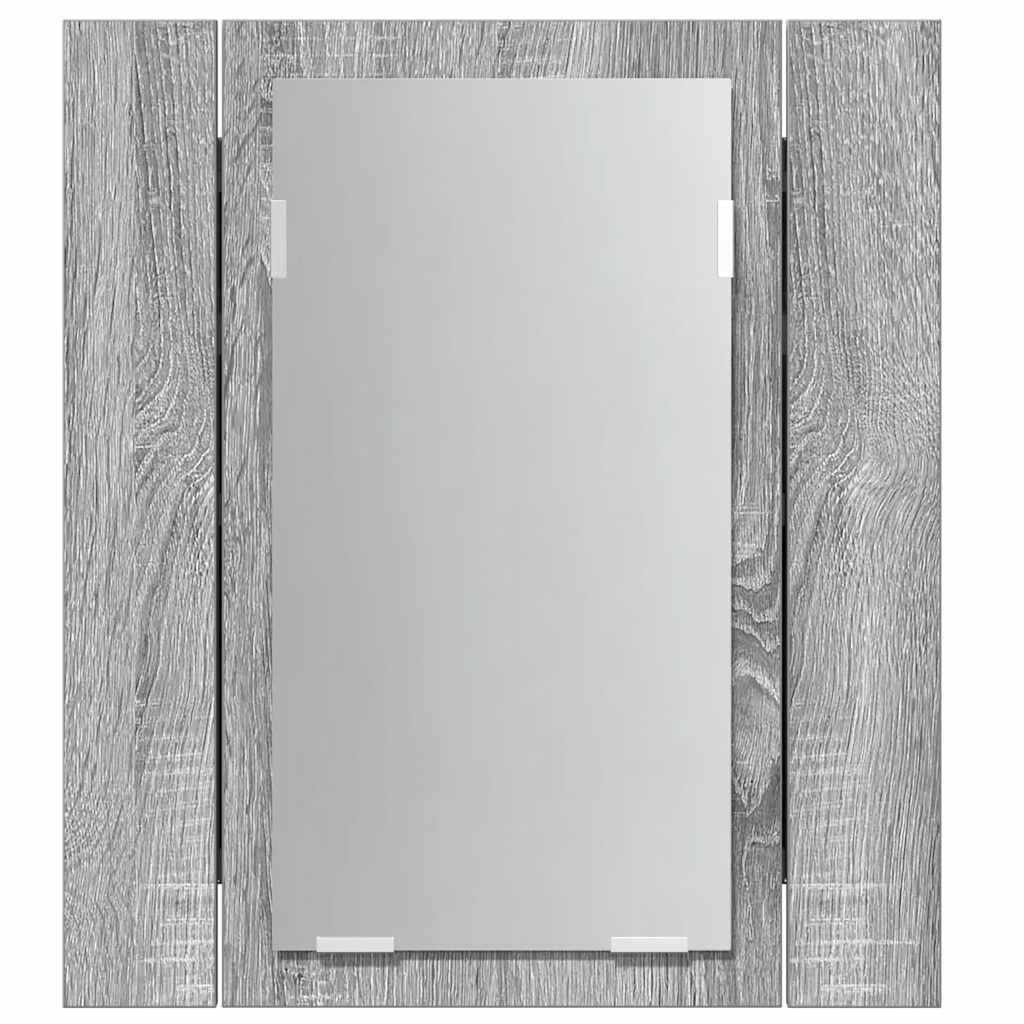 Mobile da Bagno Grigio Sonoma 40x12x45cm in Legno Multistrato