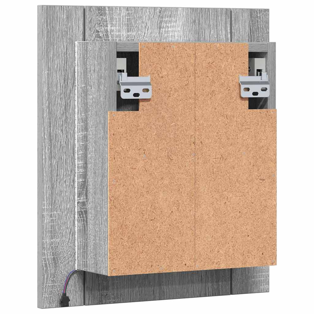 Mobile da Bagno Grigio Sonoma 40x12x45cm in Legno Multistrato