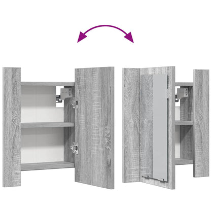 Mobile da Bagno Grigio Sonoma 40x12x45cm in Legno Multistrato | homemem39