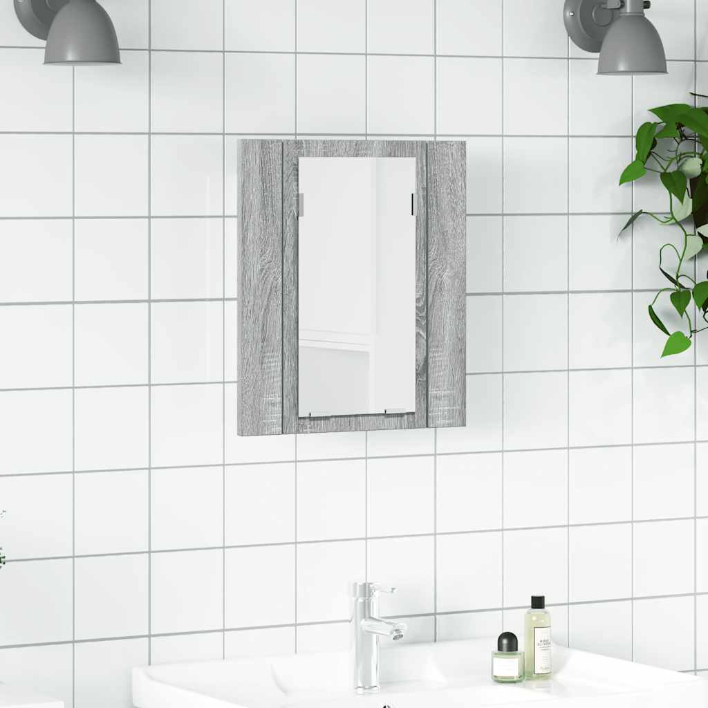 Mobile da Bagno Grigio Sonoma 40x12x45cm in Legno Multistrato | homemem39