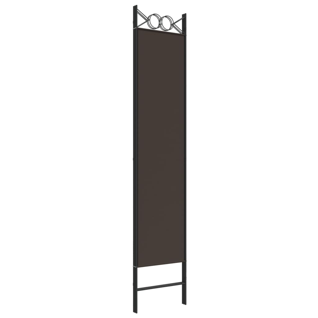 Divisorio a 3 Pannelli Marrone 120x200 cm in Tessuto | homemem39