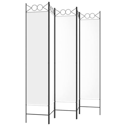 Divisorio a 5 Pannelli Bianco 200x200 cm Tessuto - homemem39