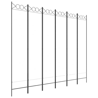 Divisorio a 4 Pannelli Bianco 240x200 cm Tessuto - homemem39