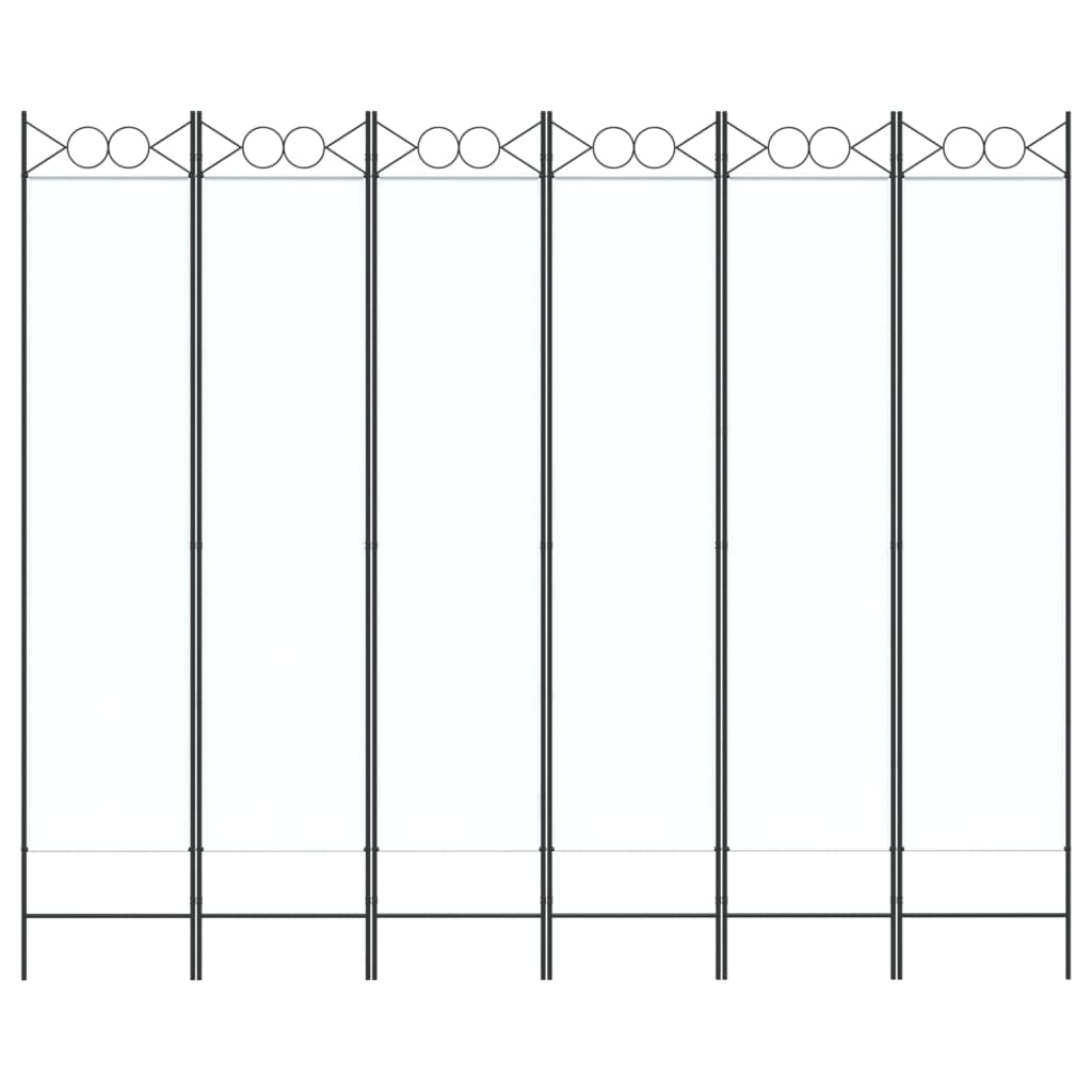 Divisorio a 4 Pannelli Bianco 240x200 cm Tessuto - homemem39