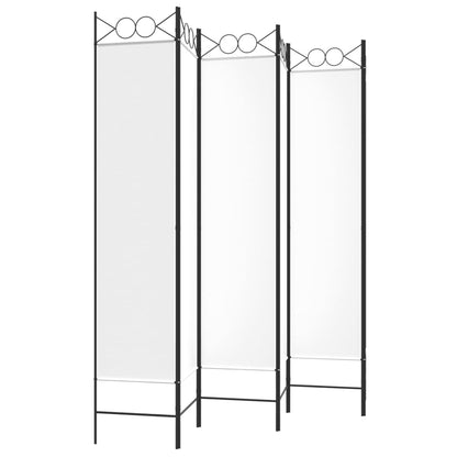 Divisorio a 4 Pannelli Bianco 240x200 cm Tessuto - homemem39