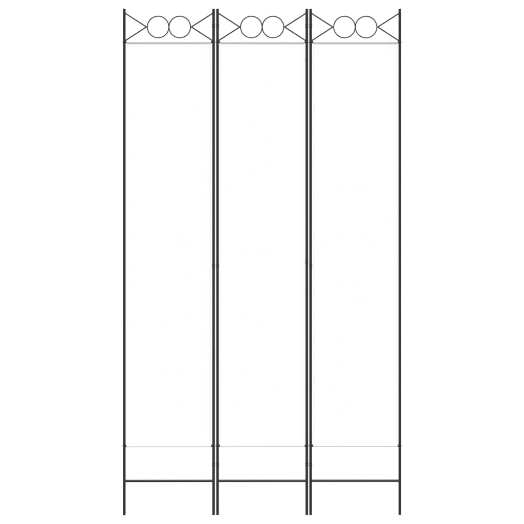 Divisorio a 3 Pannelli bianco 120x220 cm in Tessuto - homemem39