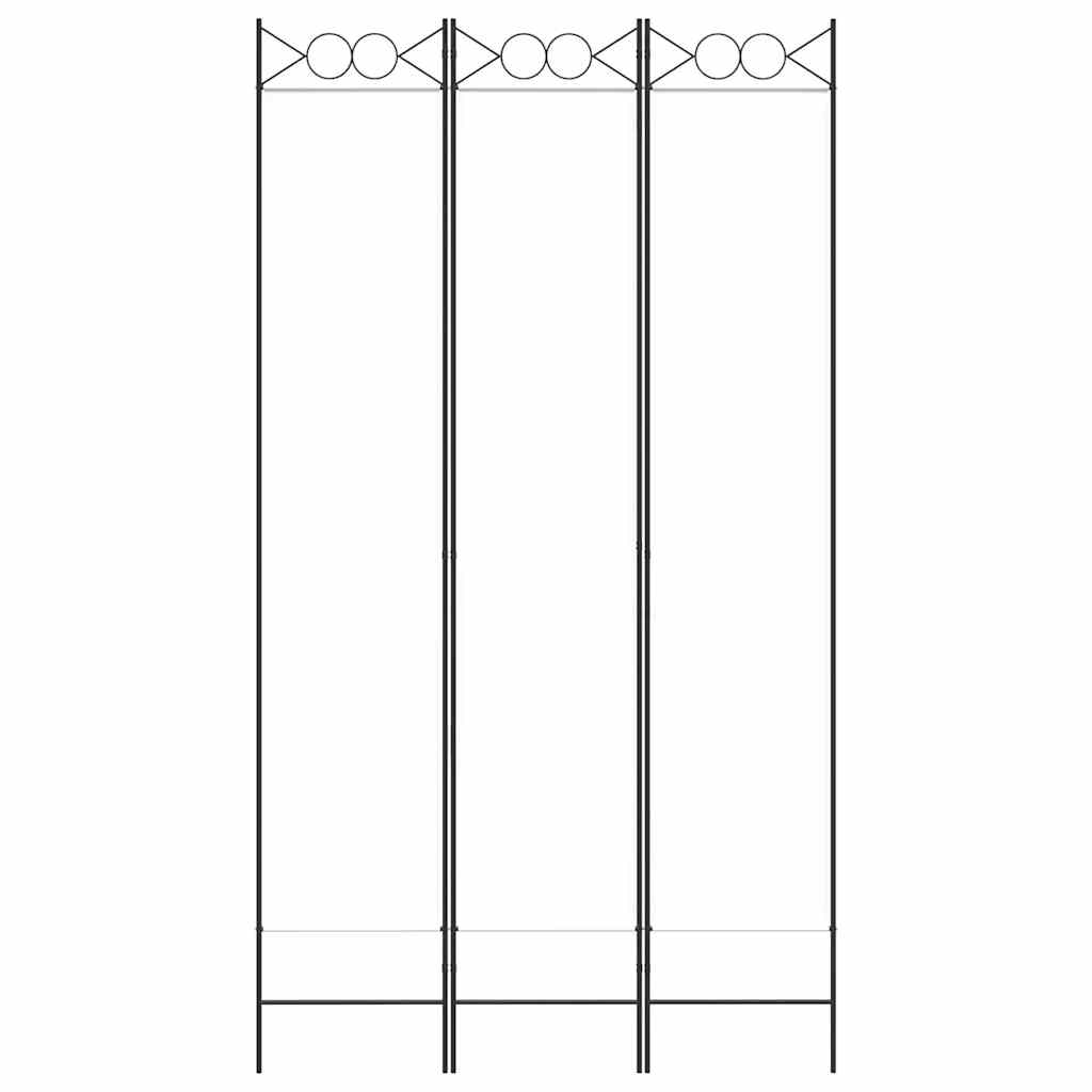 Divisorio a 3 Pannelli bianco 120x220 cm in Tessuto - homemem39