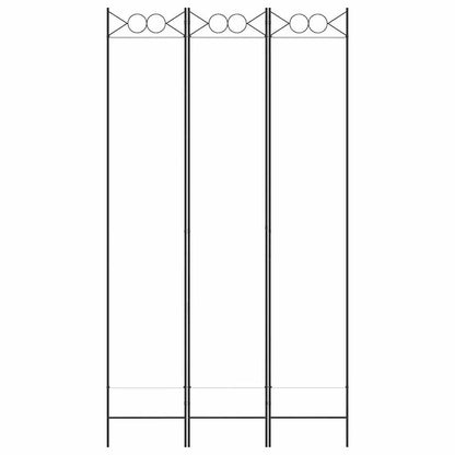 Divisorio a 3 Pannelli bianco 120x220 cm in Tessuto - homemem39