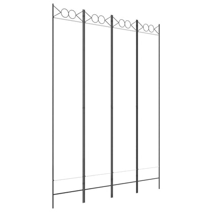 Divisorio a 4 Pannelli Bianco 160x220 cm Tessuto | homemem39