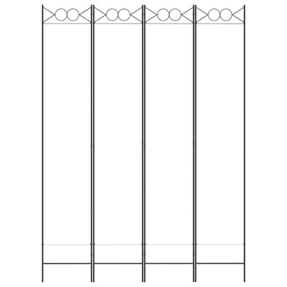 Divisorio a 4 Pannelli Bianco 160x220 cm Tessuto - homemem39