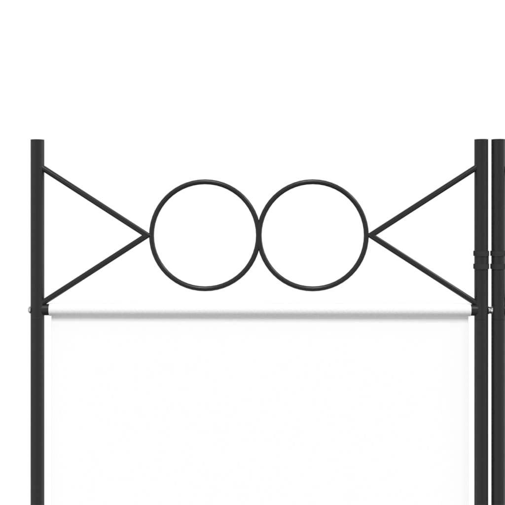 Divisorio a 4 Pannelli Bianco 160x220 cm Tessuto - homemem39