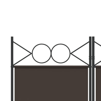Divisorio a 4 Pannelli Marrone 160x220 cm in Tessuto | homemem39