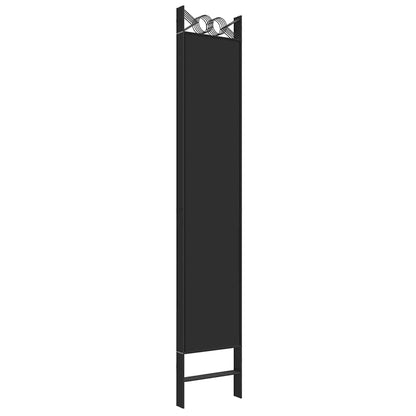 Divisorio 5 Pannelli Nero 200x220 cm Tessuto - homemem39