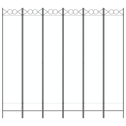 Divisorio a 6 Pannelli Bianco 240x200 cm Tessuto - homemem39