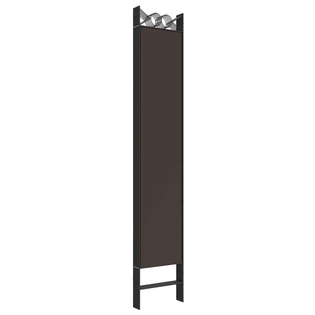 Divisorio a 6 Pannelli Marrone 240x220 cm in Tessuto | homemem39