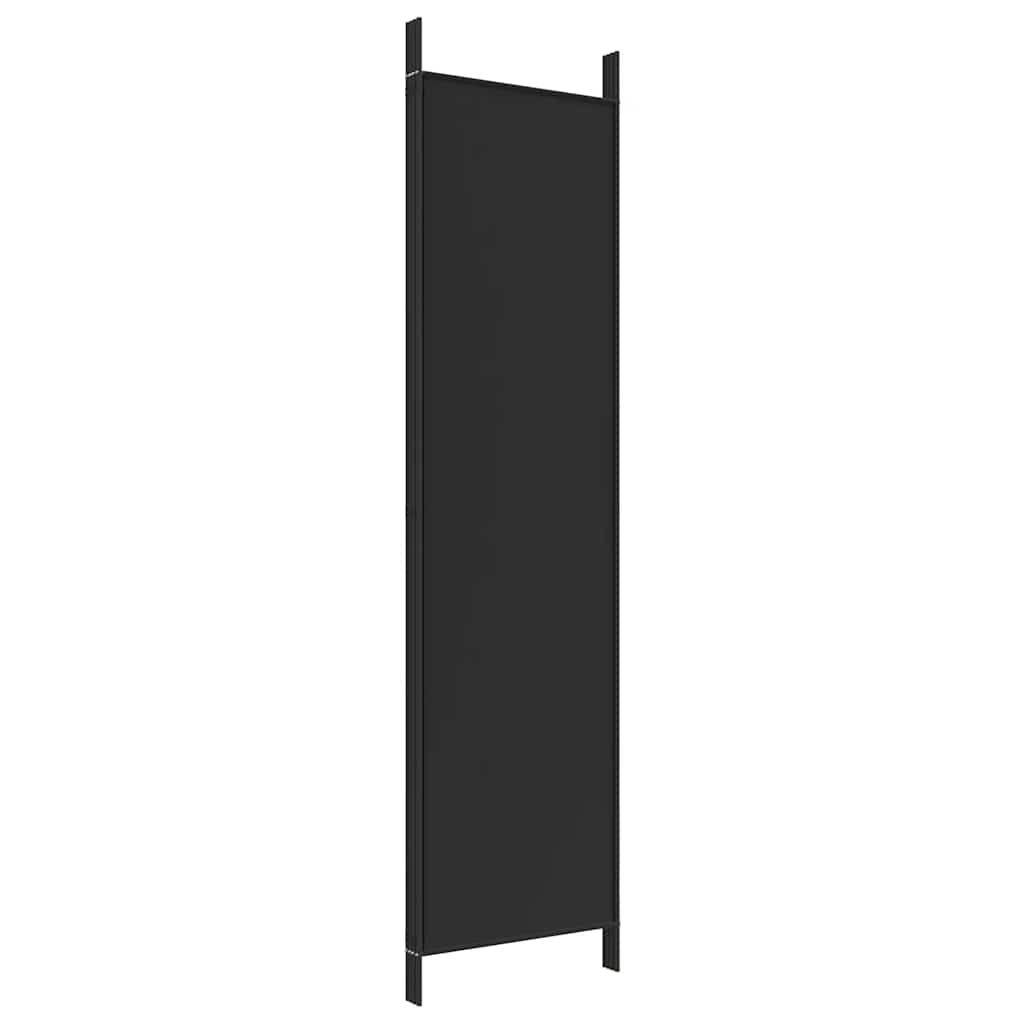 Divisorio a 4 Pannelli Nero 200x200 cm in Tessuto - homemem39
