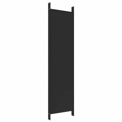 Divisorio 5 Pannelli Nero 250x200 cm Tessuto - homemem39