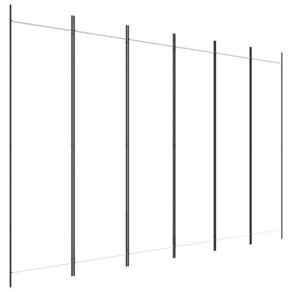 Divisorio a 6 Pannelli Bianco 300x200 cm Tessuto - homemem39