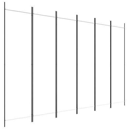 Divisorio a 6 Pannelli Bianco 300x200 cm Tessuto - homemem39