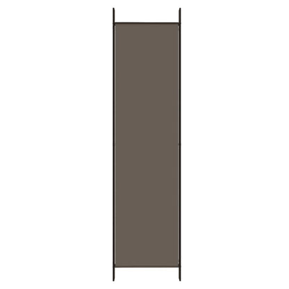 Divisorio a 6 Pannelli Antracite 300x200 cm Tessuto - homemem39