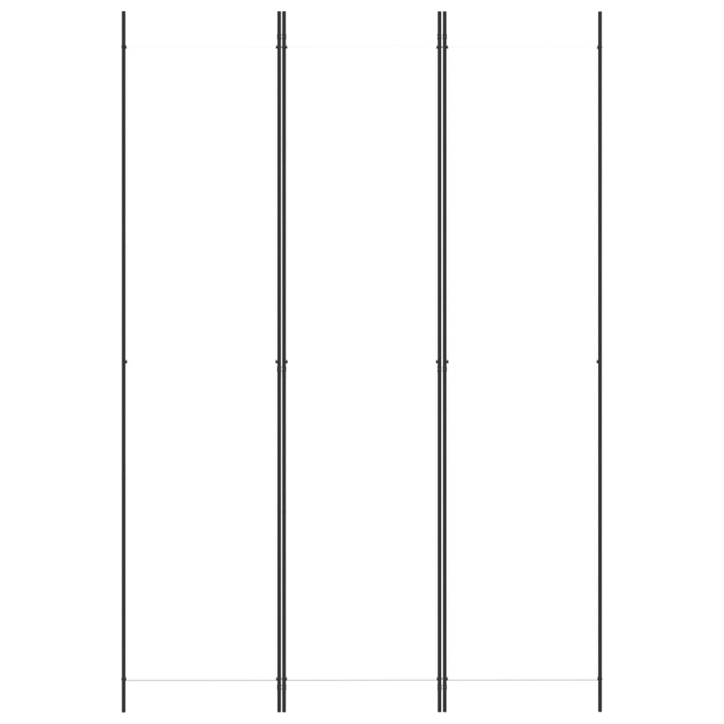 Divisorio a 3 Pannelli bianco 150x220 cm in Tessuto - homemem39