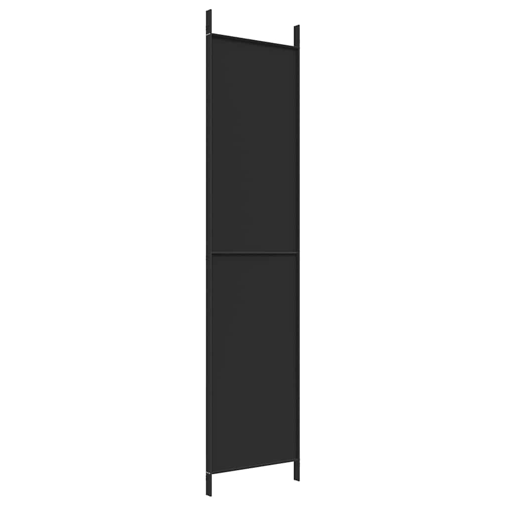Divisorio a 3 Pannelli Nero 150x220 cm in Tessuto - homemem39