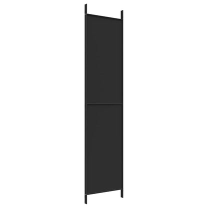 Divisorio a 3 Pannelli Nero 150x220 cm in Tessuto - homemem39