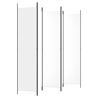 Divisorio a 5 Pannelli Bianco 250x220 cm Tessuto - homemem39