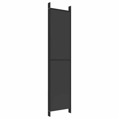 Divisorio a 6 Pannelli Nero 300x220 cm in Tessuto - homemem39
