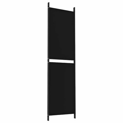 Divisorio a 3 Pannelli Nero 150x180 cm in Tessuto - homemem39